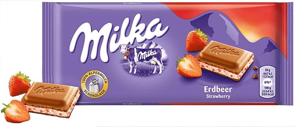 Milka Strawberry 100g